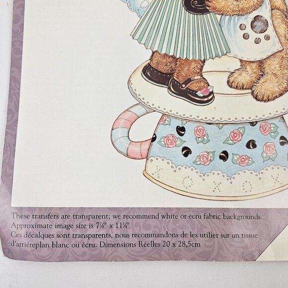 Daisy Kingdom Iron On Transfers 2 Bear Essentials Chocolate Theme Vintage NOS - Picture 8 of 10